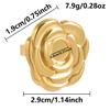 1/5 Stück Echtvergoldeter Cabochon-Ring Rund Oval Leere Tablettbasis Edelstahlringe Für Damen Herren Handgefertigte Emaille-Accessoires
