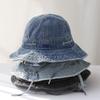 2025 Panama Denim Bucket Hats Shabby Breathable Sun Protection Fisherman Hat For Women Men Summer Sport Hiking Bob Caps
