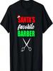 Santa's Favorite Barber Barbershop Hair Cutting Costume Gift T-Shirt