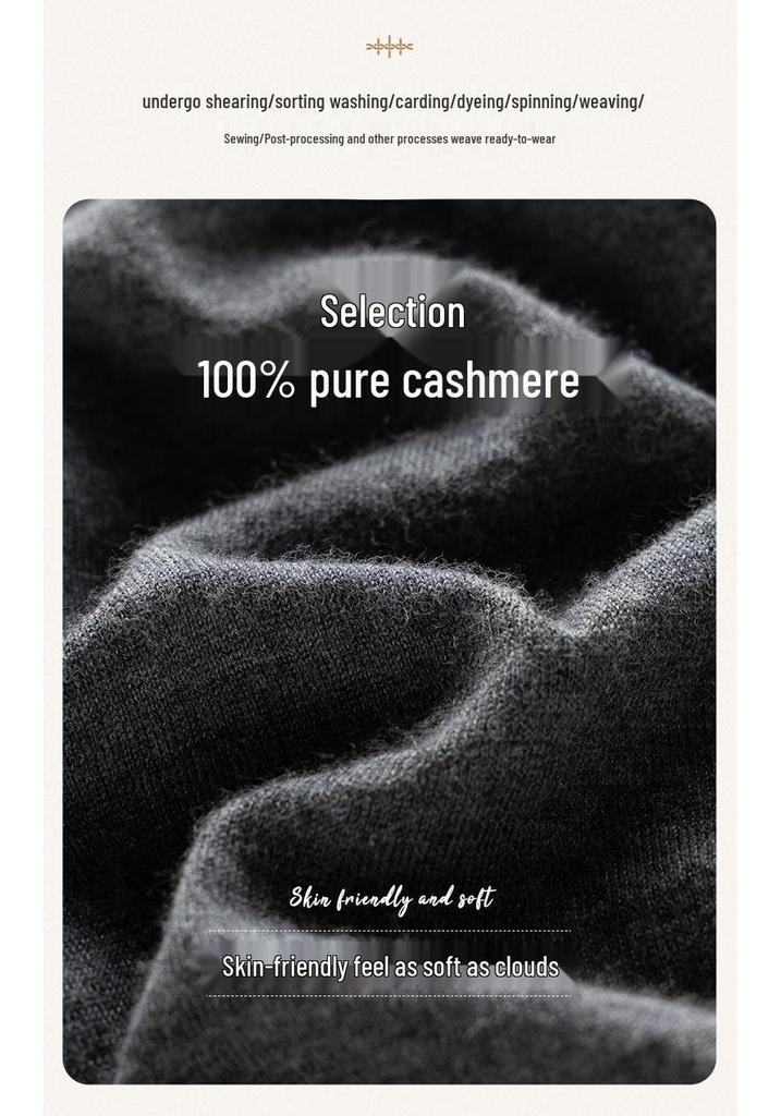 Women's 100% Cashmere Polo Collar Sleeveless Top – Autumn/Winter High-Quality, Solid Color Base Layer Vest for Commuting.