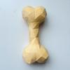 Faceted Bone Dog Toy Rubber Dog Chew Toy Teeth Cleaning Dog Bone Toy for Aggressive Chewers Puppy Teething Interactive Fetch Play