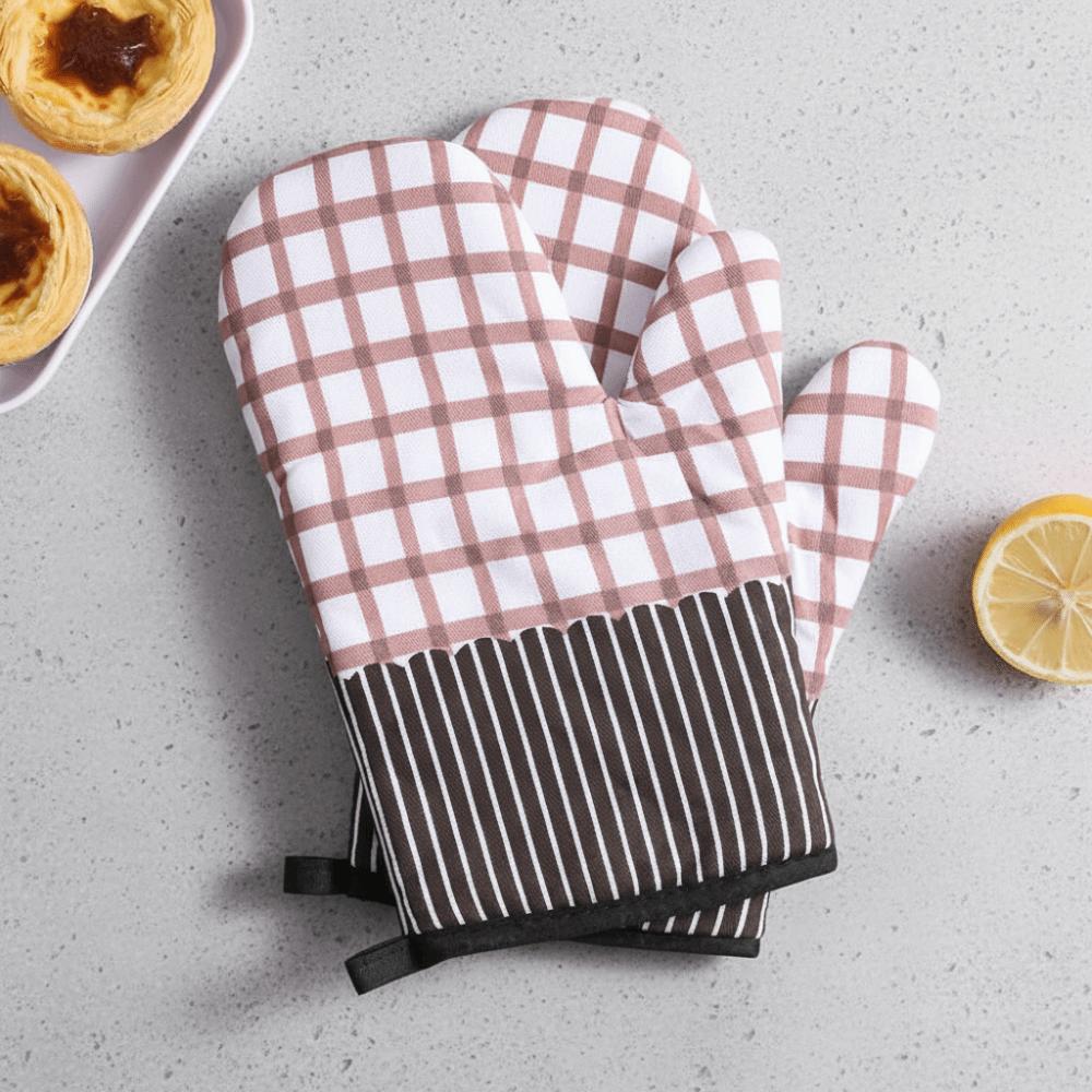Haushalts-Blumenpunkte Hitzeschutzhandschuhe Verdickte Verbrühschutz-Ofenhandschuhe Mikrowellenhandschuhe Hohe Temperatur