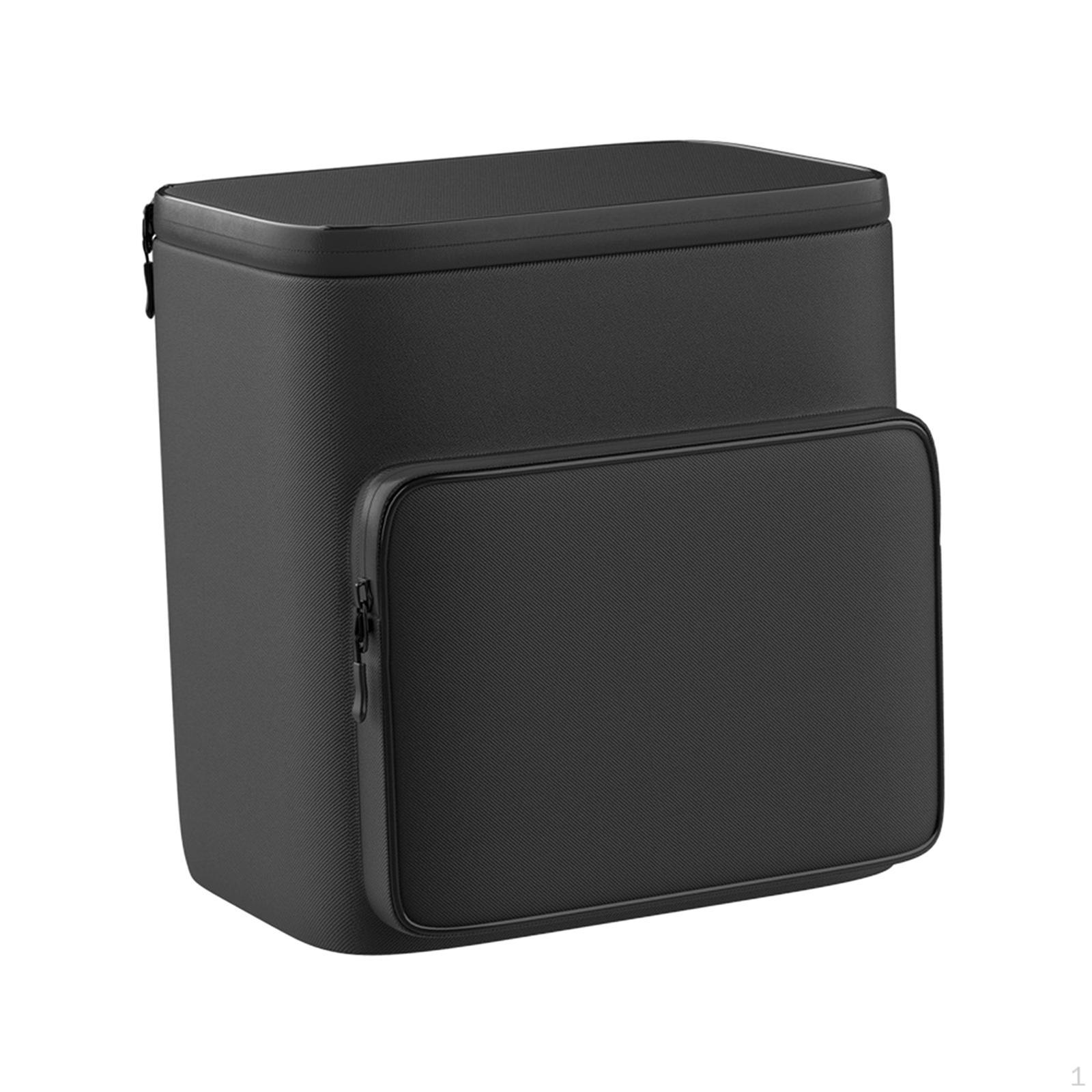 

Bicycle Bag Handlebar Basket Oxford Cloth Organizer Easy Installation Quick Release Buckle Front black Waterproof