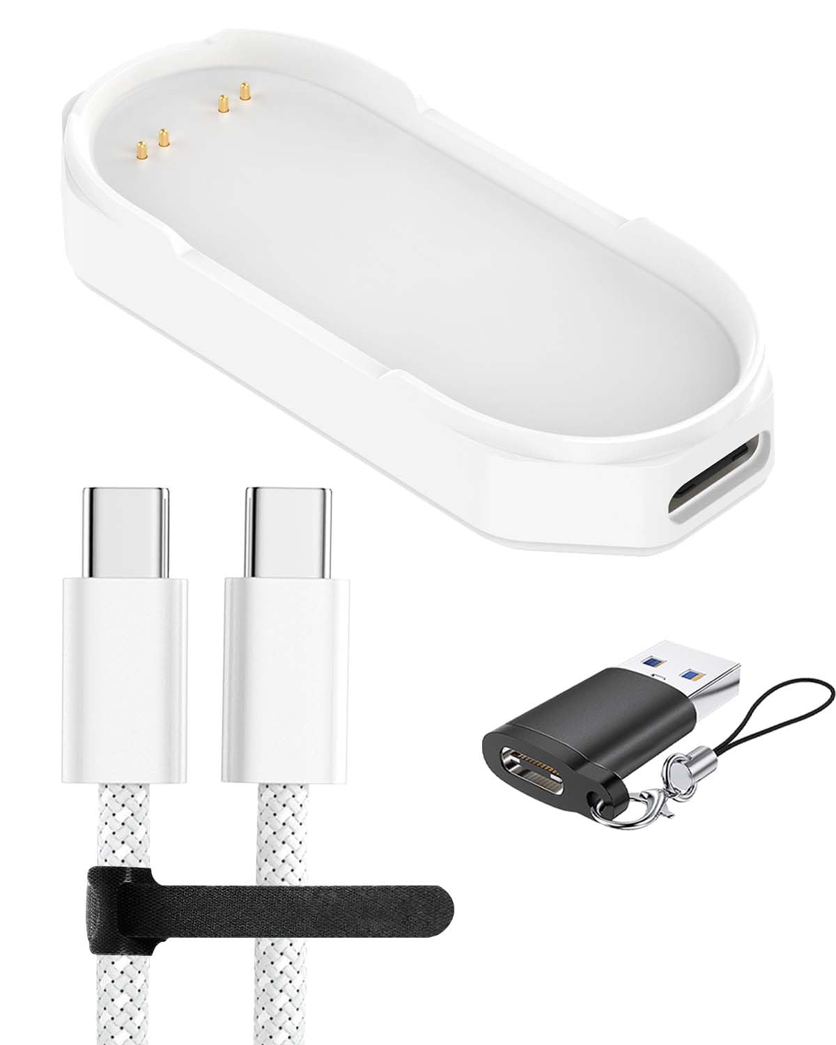 

100cm YAJOJO Charging Cable for PLAUD Notepin AI Voice USB Split Magnetic Portable and White Recorder, Charging, Type, Adsorption, Compact,