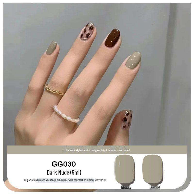 Platinum Haifei Nude Ice Gel Nail Polish - Trendy Transparent Nude from Xiaohongshu