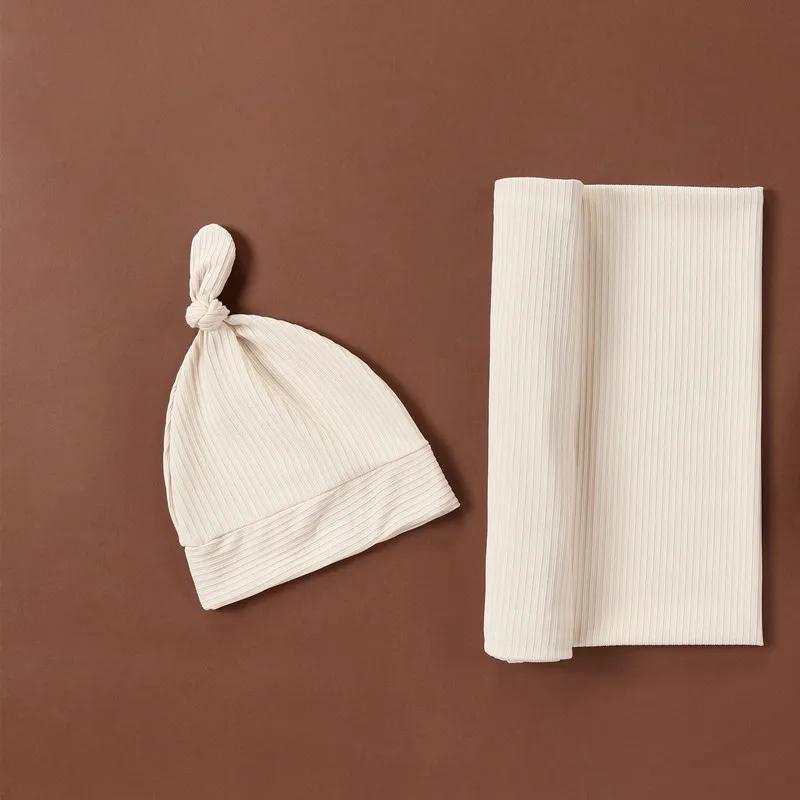 

Простота Однотонный Набор Повязка на Голову и Плед для Новорожденных для Фотосессии Летний Легкий Мягкий Хлопковый Детский 80 80cm