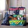 1Pc Scoobydoo Mystery Night Flannel Blanket, Soft And Comfortable, Casual Warm, Camping Travel, Christmas, Halloween Xmas Gift L136