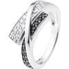 Half Alliance - LOLA VAN DER KEEN - LOVA - Zirconium Oxide - Rhodium-plated 925 Sterling Silver - Width 4 Mm