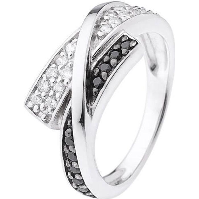 Demie Alliance - LOLA VAN DER KEEN - LOVA - Oxyde de zirconium - Argent 925 rhodié - Largeur 4 mm