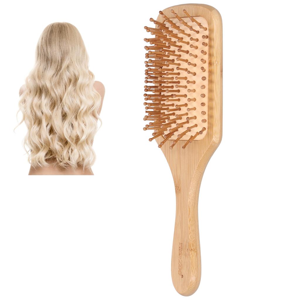 Bamboo Hairbrush Comb Scalp Massage Hair Protective Hair Brush Massage Comb