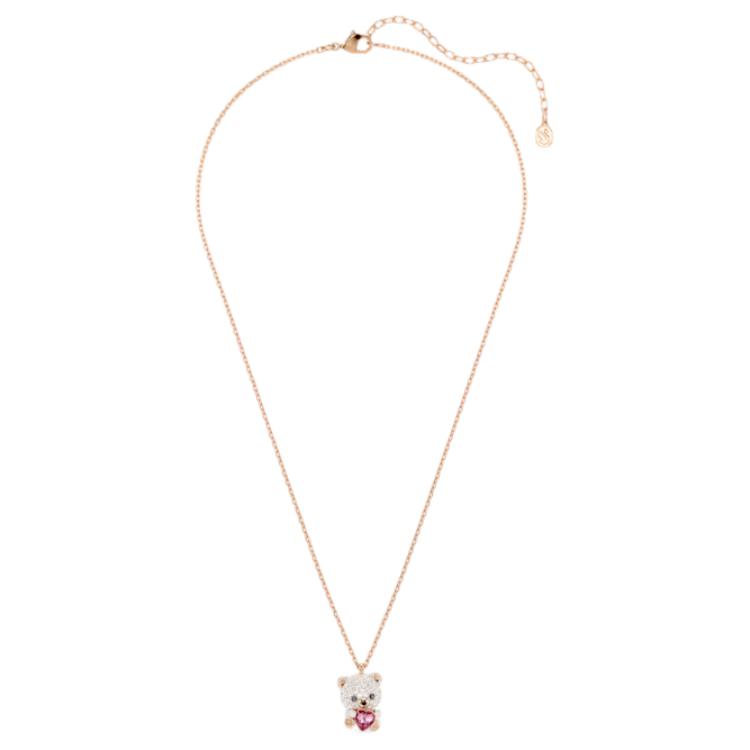 Swarovski Lobster Clasp Design Crystal Necklace Unisex necklace White 5742363 Box (Random Color)