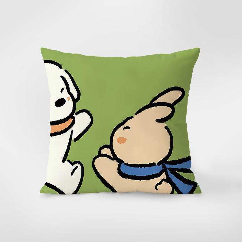 Stil desen animat Fericit Drăguț Față de pernă Îmbrățișare pentru cămin Decorare Birou Sufragerie Canapea Față de pernă