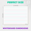 Scribbledo Double Sided Whiteboard Lined Dry Erase Board for Kids Ruled Writing Board Handwriting Practice Small White 9x12 Dry Erase Board with