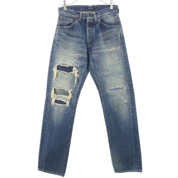 Unused Johnbull HW Jeans Straight Denim Pants S Jeans Distressed Selvedge Men's Used