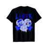 Blue Loser Lover Blue Drip Heart Matching Tee for Men T Shirt Summer Casual And Comfortable T Shirt Fashionable Round Neck