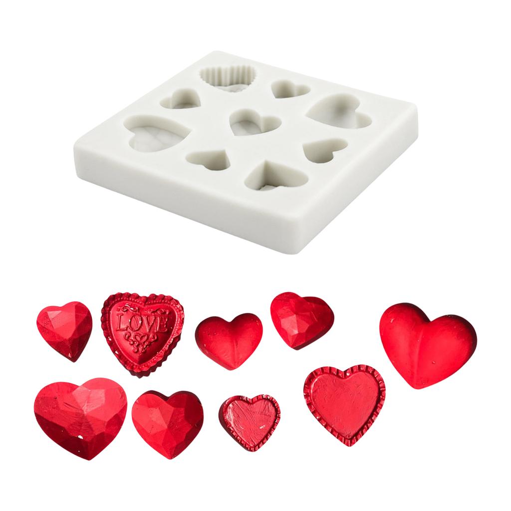 Multi Cavity Silicone Bakewares Heart Shaped Molds for Chocolate Cake Fondant Candy Baking Tool Kitchen Accessories