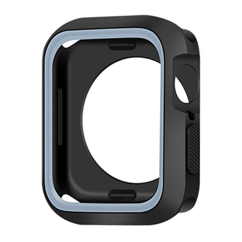 Silikonhülle für Apple Watch 9 8 7 6 SE 5 4 3 Weiche Stoßstangen-Schutzhülle für iWatch Serie 40mm 44mm 38mm 42mm 45 41mm