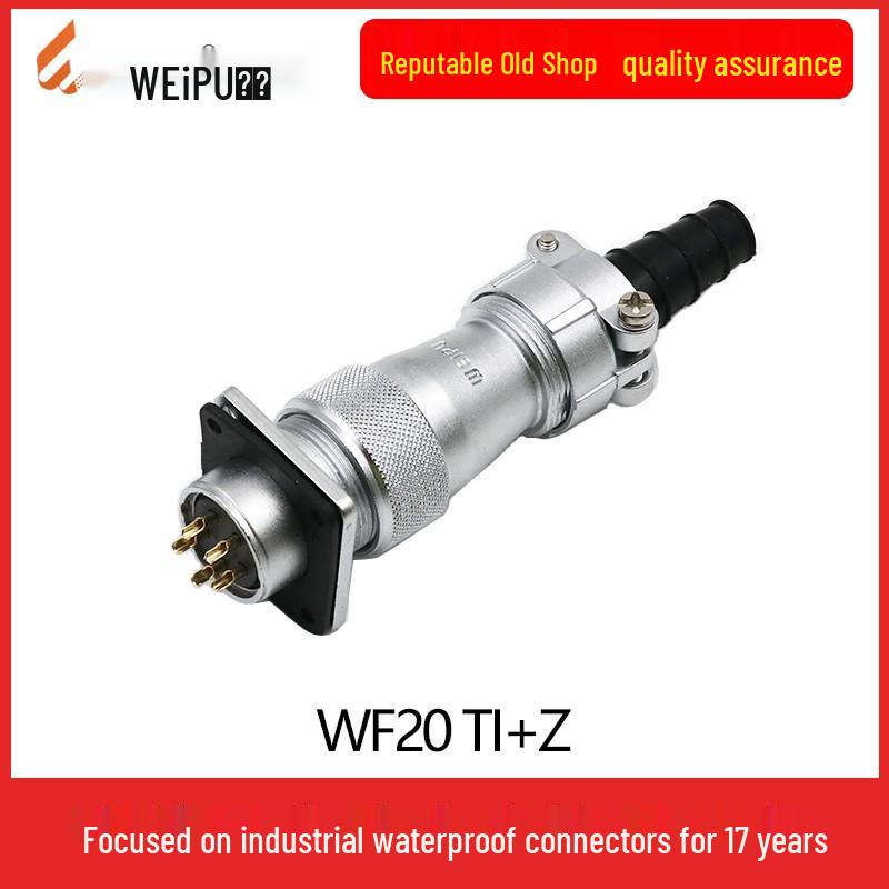 Weipu WF20 Waterproof Aviation Connector, 15-Pin.