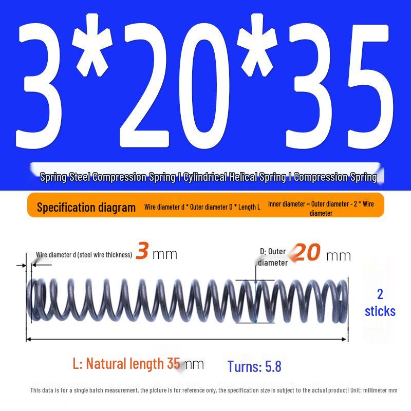 Compression Spring Y-Type Shock Absorbing Coil 3*16/17/18/19/20