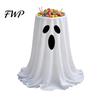 Large Candy Holder Halloween Ghost Bowl, Adjustable Height Holder, Trick or Spooky Party Decorations Treat Standing Storage Dish for Porch Lawn Garden