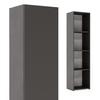Solid bookcase LONI 160x40 cm - color Gray