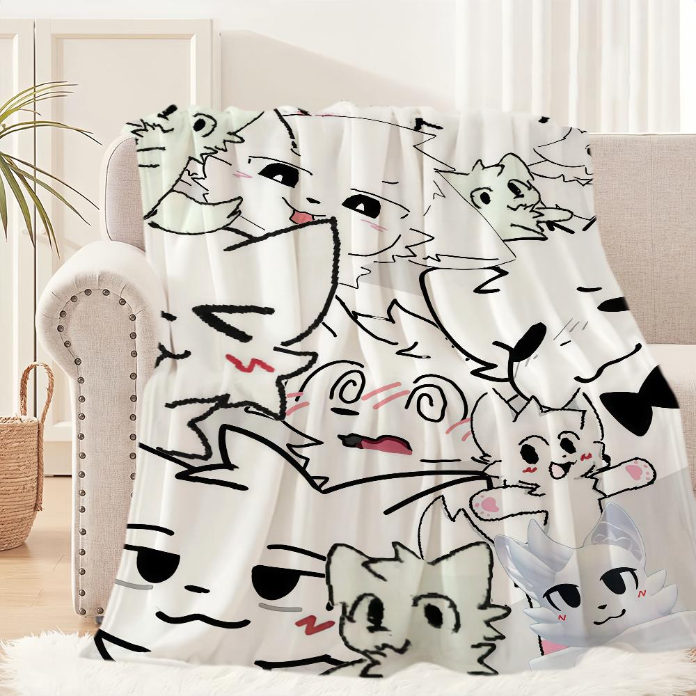 Boykisser Cute Cat Kawaii Blanket For Soft Throw Blanket for Picnic Bed Sofa Home Bedroom Cozy Warm Comfortable