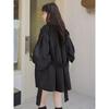 Coffee Color Short Windbreaker Jacket Women's Loose Spring and Autumn Small Lantern Sleeve Coat