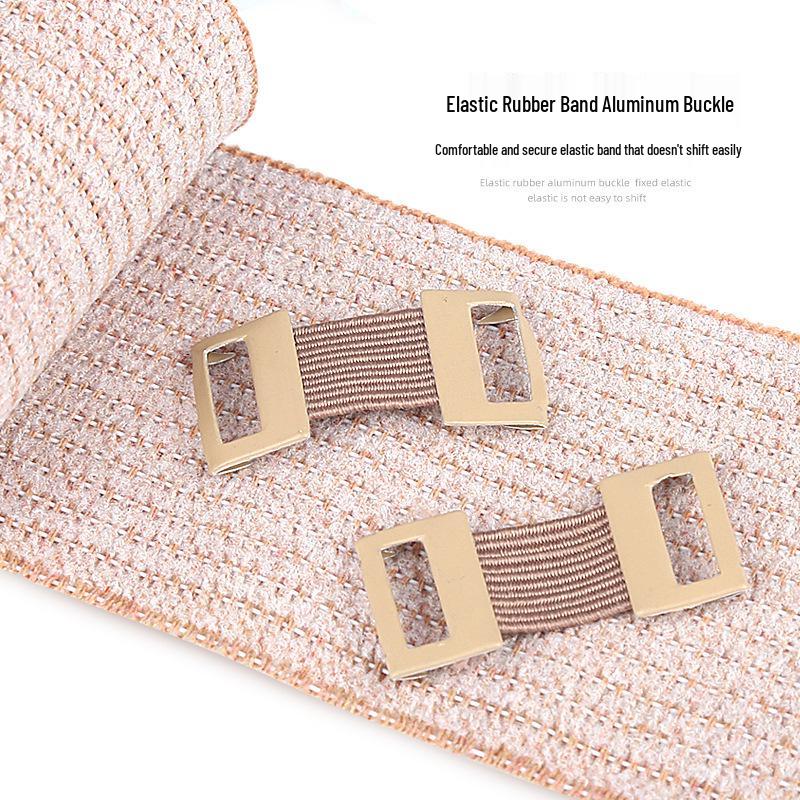 Light Brown Medium Stripe Breathable Elastic Bandage for Sports Compression and Fixation