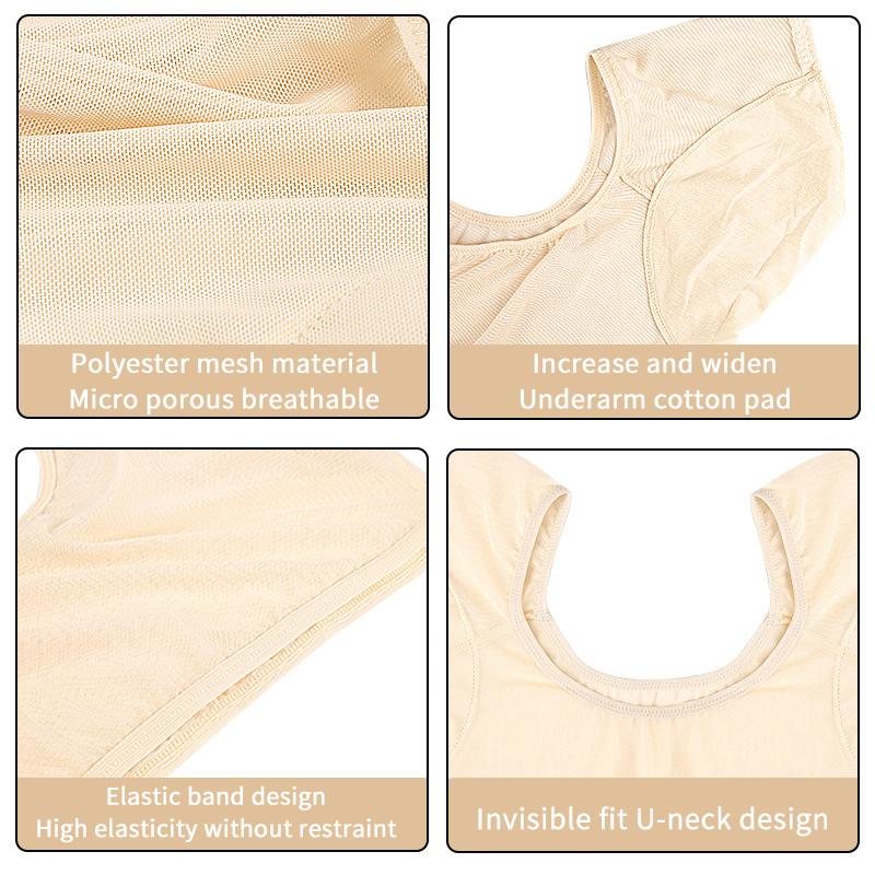 T-Shirt Shape Sweat Pads Washable Underarm Armpit Sweat Pads Reusable Perfume Absorbing Guards Shield Deodorant For Women