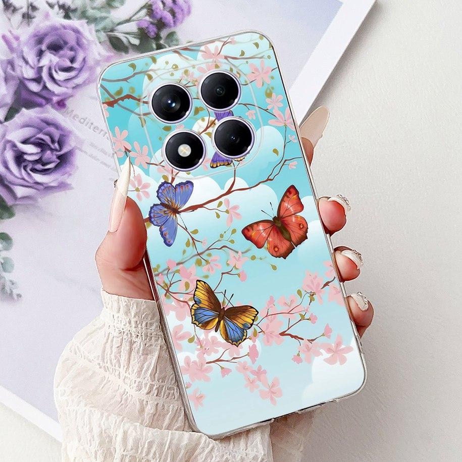 For Xiaomi Redmi Note 14 Pro Plus Case New Popular Flower Marble Soft Silicone Cover For Xiaomi Redmi Note 14 Pro Global Capinha
