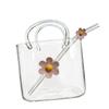 770ml Glas Handtasche Leicht Weinbecher Set Mit Tablett, Bar Kreativ, Trendiges Cocktailglas