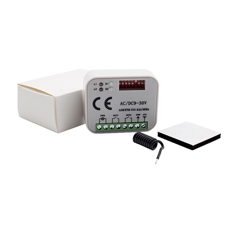 Multi-frequency Wireless Remote Control Switch RX-MULTI 300-868MHz Receiver for Garage Door and Barrier Gate Access Control