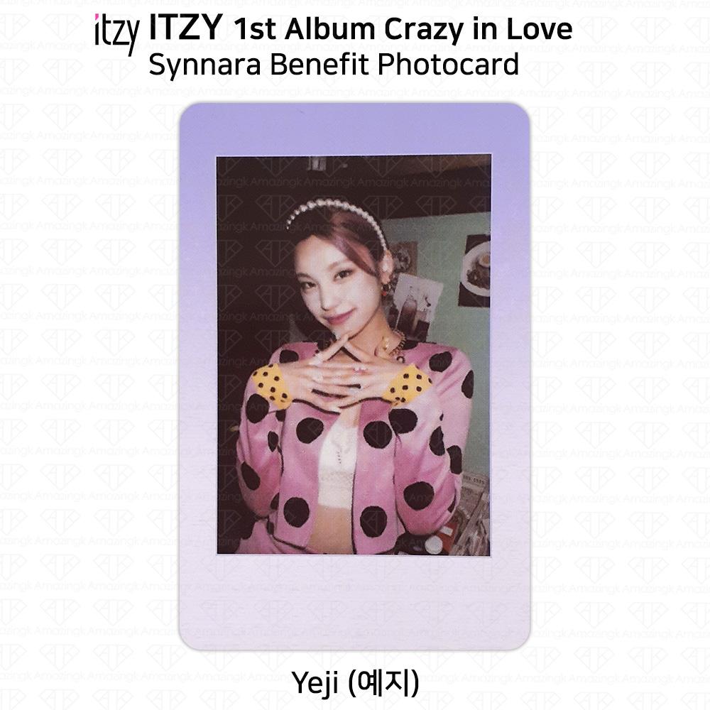 

ITZY 1-й альбом Crazy In Love Официальная фотокарточка Polaroid Synnara Benefit KPOP Yeji