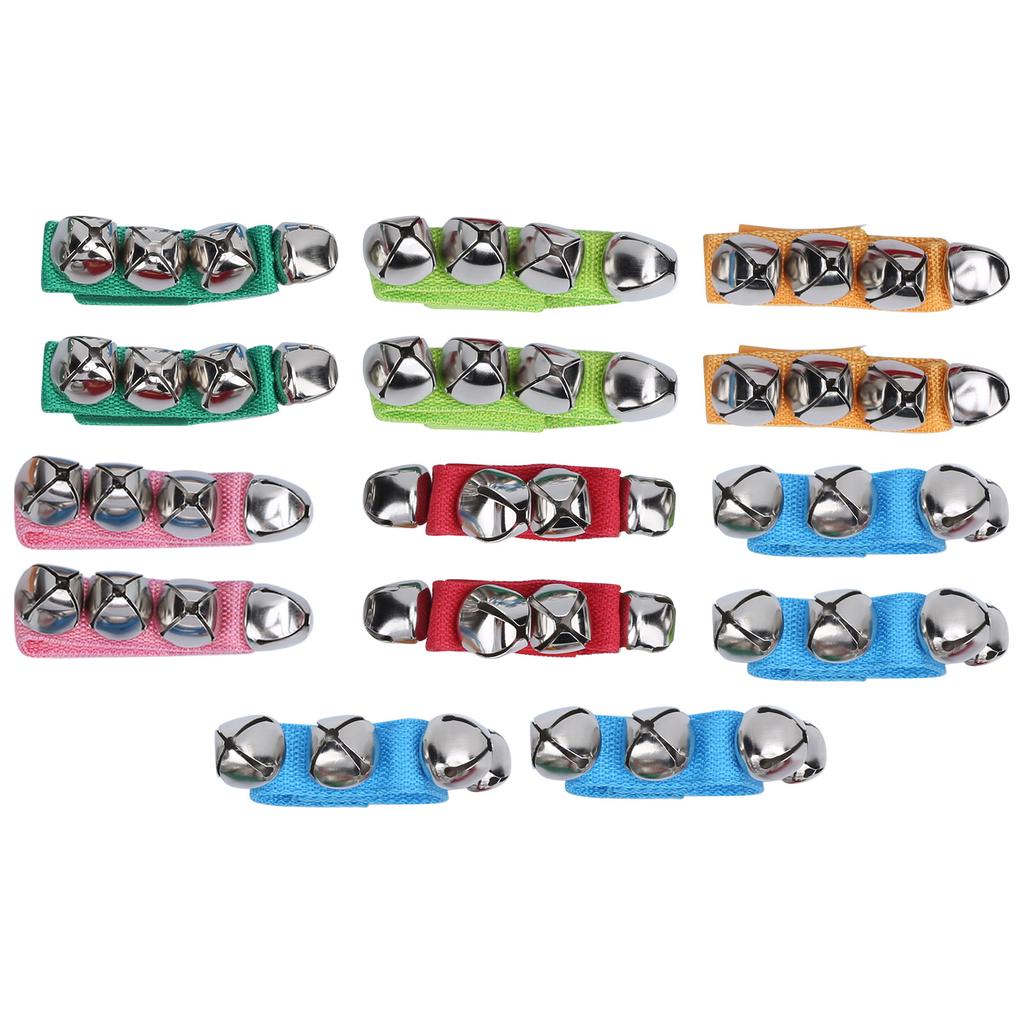 7 Pairs Wrist Bell Metal Nice Appearance Dance Rattle Adjustable ...