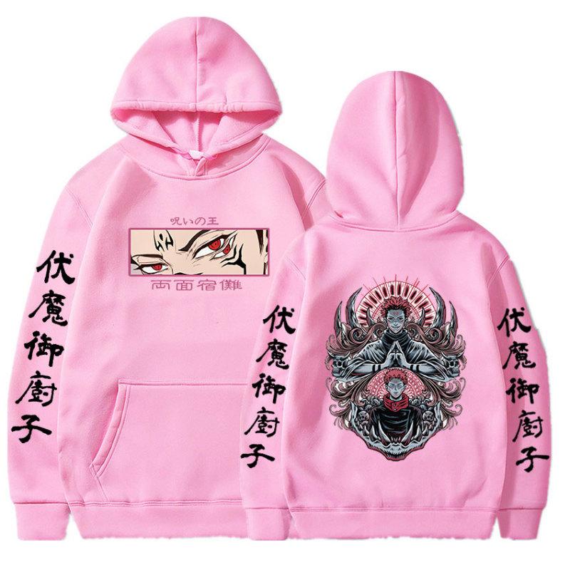 Anime Jujutsu Kaisen Satoru Gojo Graphic Hoodies Vintage Oversized Hooded Hip Hop Long Sleeves Hoodie Men Women Clothes