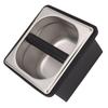 Coffee Knock Box Rubber Coffee Box with Removable Stainless Steel Ground Container for Cafe Bar