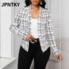 JPNTKY Dámské Vintage Ležérní Podzimní Zimní Bundy & Kabáty s Dlouhým Rukávem