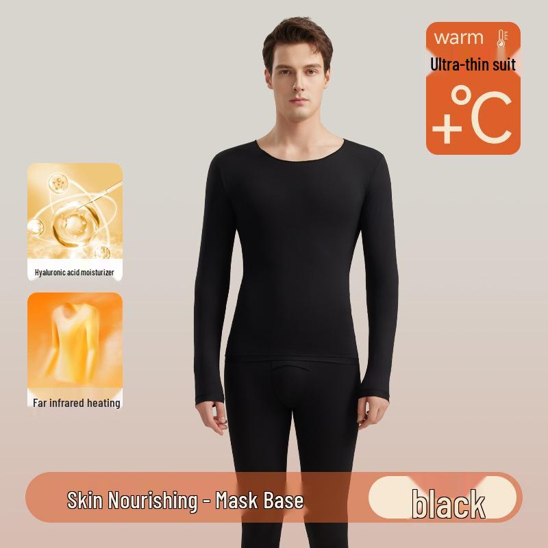 Herren Ultradünnes Warmes Unterwäsche-Set mit Hyaluronsäure Basisschicht für Herbst/Winter