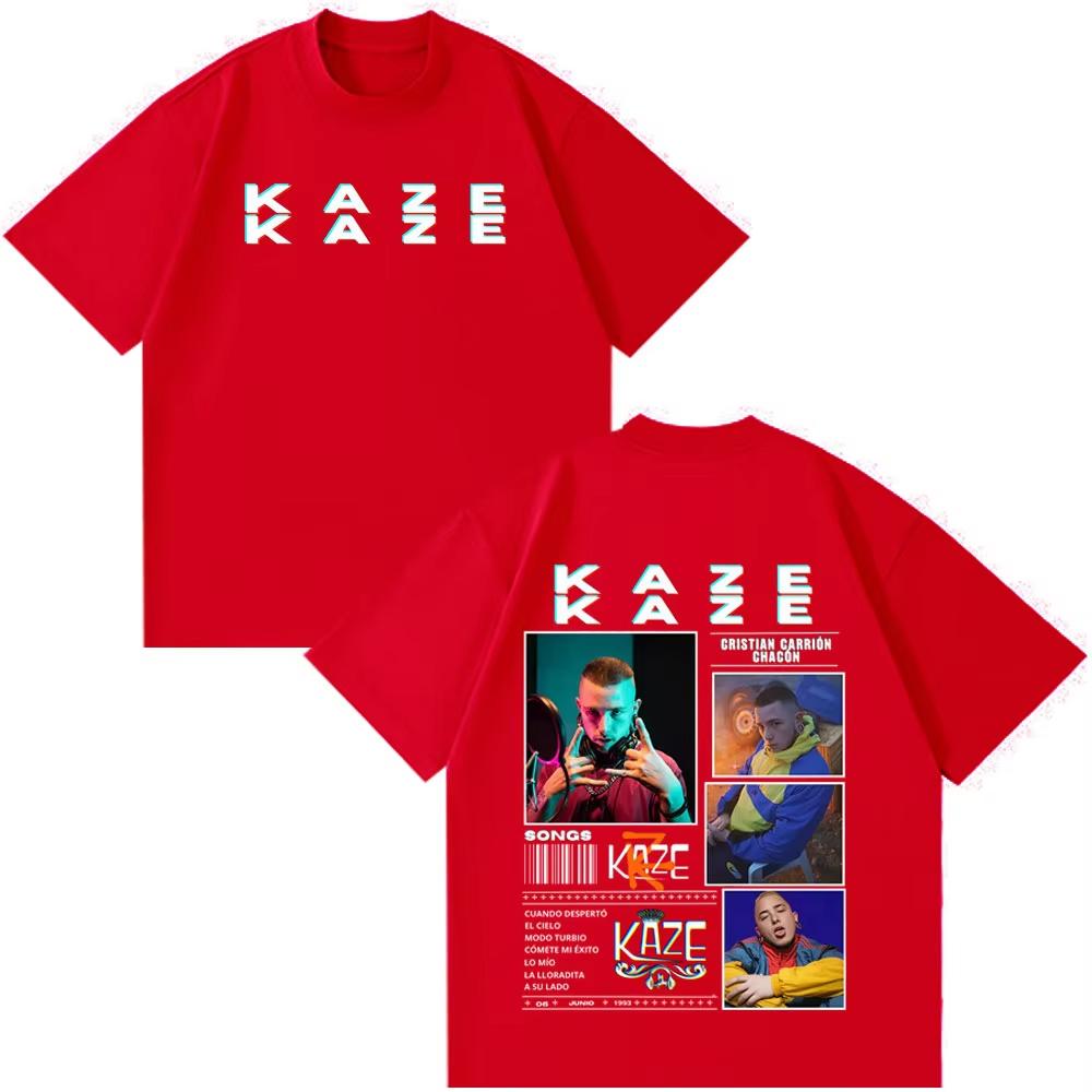 Rapper Kaze R New Fashion Album Printed Tshirt Unisex Women Casual Tshirt Shortsleeved Cotton Hiphop Punk Oversized Tshirt Top