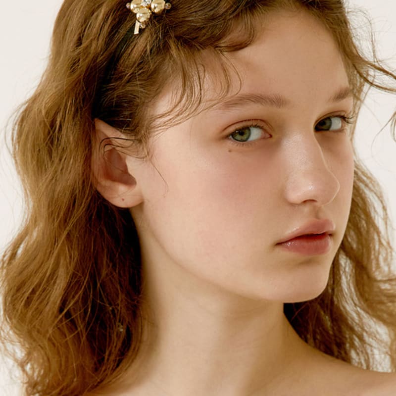 Jean Paul Clarisse Crystal Metal Ball Flower Hairband LFHB0748