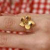  Arrivals Stainless Steel Flower Adjustable Open Ring PVD Plated Arrivals Jewelry Recommend Accessories 2025