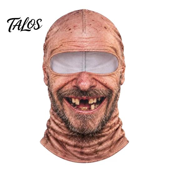 Elastic Polyester Balaclava for Hiking Old Man Ski Mask, Realistic 3D Animal Face Balaclava, Funny Winter Full Novelty Accessories Vacation Cover with