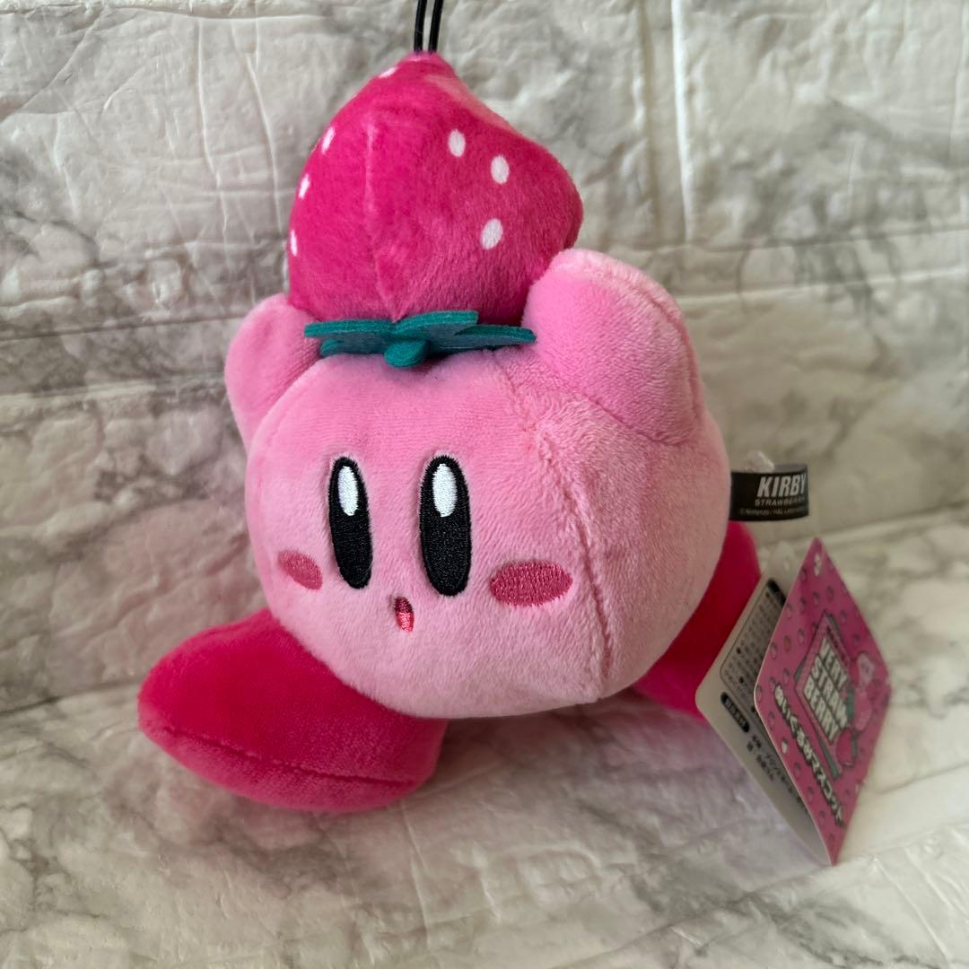 Kirby s Dream Land VERY STRAWBERRY Stuffed Mascot Strawberry