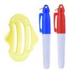 Golf Ball Line Three Line Marking Alignment Push Rod Tool With 2 Golf Ball Marking Pens Golf Marking Accessories