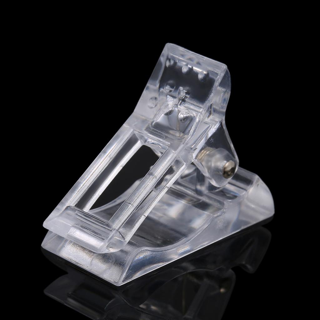Set Of 5Pcs Transparent Nail Gel Quick Building Nail Tips Clips Finger Nail Extension UV LED Plastic Builder Clamps Manicure Nail Art Tool Kit