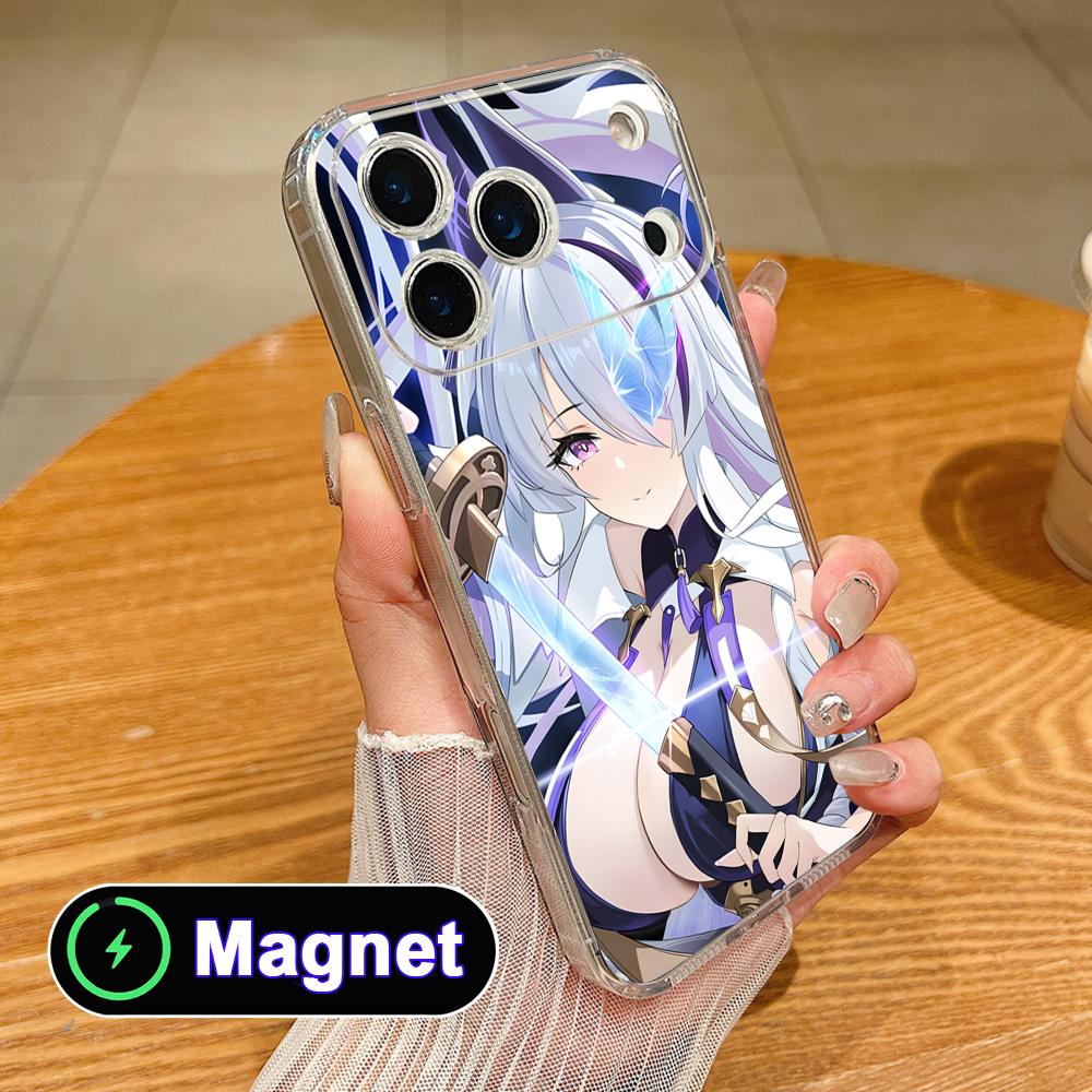 Azur Lane Unzen Clear TPU Magsafe Mobile Phone Case for iPhone 17 16 15 14 13 12 11 Air Pro Max Plus Mini Colorful Cover