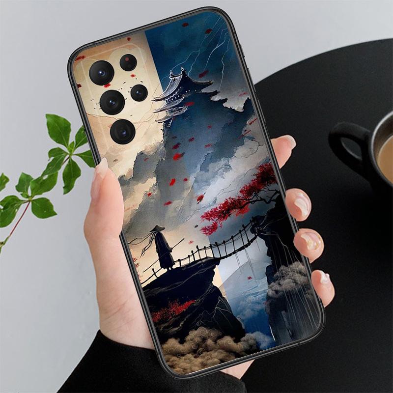 Japan Style Landscape Scaneary Phone Case For Samsung A35 A55 A54 A15 A25 A05s A05 A22 A24 A52 A33 A34 M34 M14 M54 M23