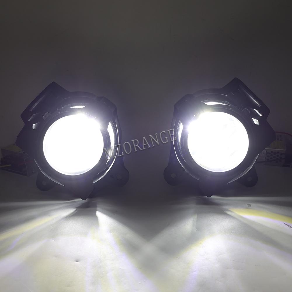 For Toyota Hilux VIGO MK7 2012 2013 2014 2015 2016 Car Fog Light Lamp Kit W/ Harness Bulb Switch Headlights Styling Accessories