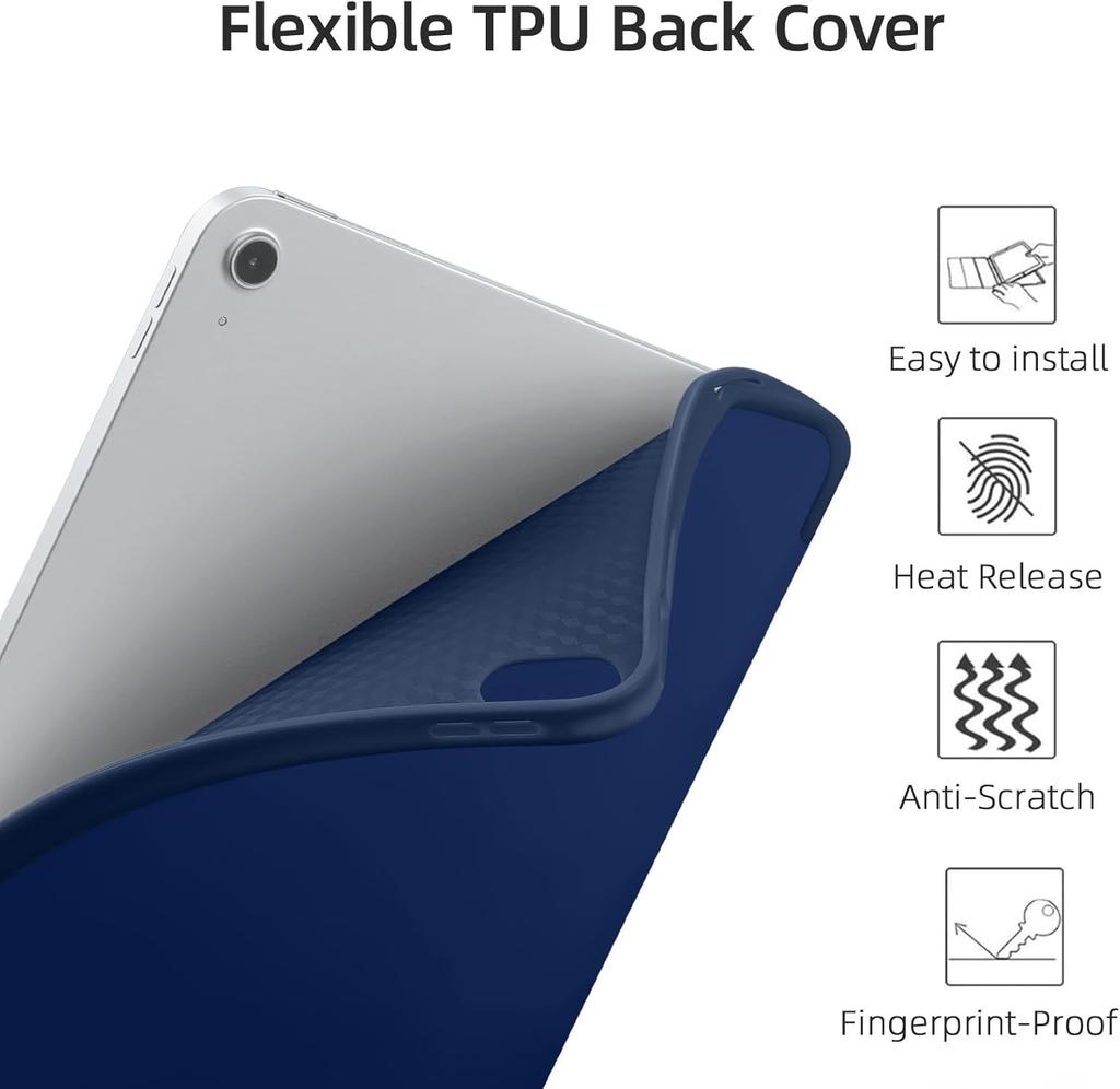with Pencil Holder Case for iPad (A16)11th 11 A3354 A3355 A3356 Smart Cover iPad 11 10th 10.9"A2696 A2757 A2777 Fundas
