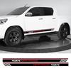 2 Stück Auto Tür Seitenschweller Streifen PVC Aufkleber für Hilux 4x4 Off Road Grafische Dekoration Auto Zubehör Vinyl Folie Decals